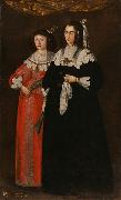 Portrait of Catherine Potocka and Maria Lupu (daughter of Vasile Lupu), two wives of Janusz Radziwill unknow artist